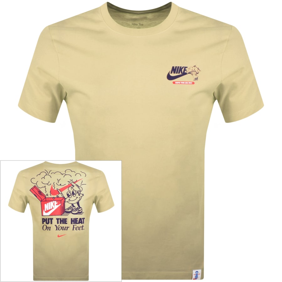 Nike Graphic T Shirt Khaki Mainline Menswear Denmark
